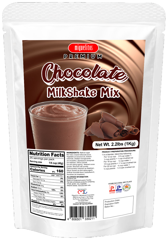 Premium Milkshake Mix Chocolate pouch