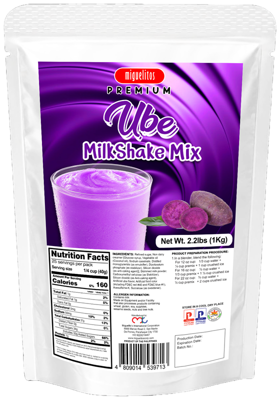 Premium Milkshake Mix Ube pouch