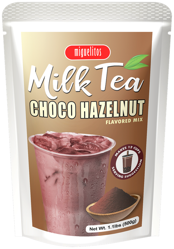 Milk Tea Choco Hazelnut pouch